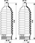 MOOG K150262 комплект пылника, рулевое управление на HYUNDAI GETZ (TB)