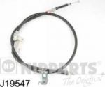 NIPPARTS Трос ручного тормоза MAZDA 323 98-04 лев. (B25D-44-420B, J19547)