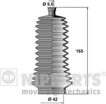 NIPParts J2841012 комплект пылника, рулевое управление на NISSAN INTERSTAR c бортовой платформой/ходовая часть