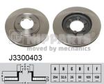 NIPPARTS Диск тормозной SSANG YONG REXTON 02- передний вент. (4144108030, J3300403)