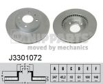 NIPPARTS Диск торм.пер.NISSAN Almera 98-00(-ABS) 247x18mm (40206-0M802, J3301072)