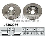 NIPPARTS Диск тормозной перед. TOYOTA COROLA 87-97 238x18mm (43512-12440, J3302066)