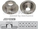 NIPPARTS Диск тормозной зад. KIA SORENTO 02-> 315x20mm (58411-3E300, J3310309)