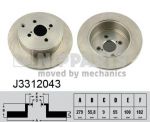 Nipparts Диск тормозной TOYOTA COROLLA E12 02- задний (J3312043)