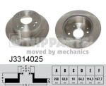 NIPPARTS Диск тормозной задний c Easy Check HONDA Civic VII 2/01-05 <=> 08.5803.44 (42510-S1A-E00, J3314025)