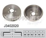 NIPPARTS Барабан тормозной TOYOTA AVENSIS 97-03 (42431-05020, J3402020)