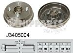 NIPParts J3405004 тормозной барабан на MITSUBISHI LANCER IV (C6_A, C7_A)