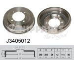 NIPParts J3405012 тормозной барабан на MITSUBISHI CARISMA (DA_)