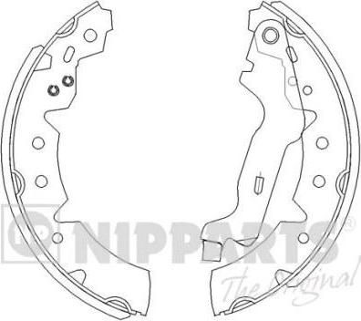 NIPPARTS Комплект тормозных колодок (J3502072)