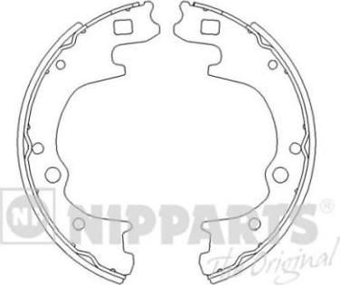 NIPParts J3503034 комплект тормозных колодок на HYUNDAI H100 автобус (P)