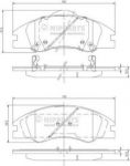 NIPPARTS Колодки тормозные KIA CERATO 04- передние (581012FA10, J3600326)