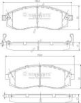 NIPPARTS Колодки тормозные передние NISSAN MAXIMA 91-00 MITSUBISHI L200 96- (4106017U90, J3601066)