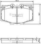 NIPPARTS Колодки тормозные перед. TOYOTA Land Cruiser/Hilux 2,0-3,4L 80-93 (446535210, J3602036)