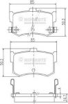 NIPParts J3610502 комплект тормозных колодок, дисковый тормоз на ACURA LEGEND