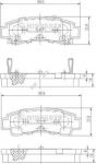 NIPParts J3611033 комплект тормозных колодок, дисковый тормоз на NISSAN SUNNY III Liftback (N14)