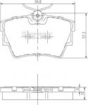 NIPParts J3611047 комплект тормозных колодок, дисковый тормоз на OPEL VIVARO фургон (F7)