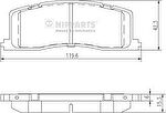 NIPPARTS Колодки тормозные зад. TOYOTA Previa 2,4L 90-99 (04466-28020, J3612011)