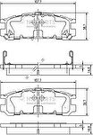 NIPPARTS Колодки диск. Impreza, Legacy, SVX 26296AA060 (572197, J3617001)