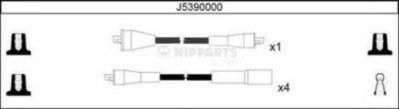 NIPParts J5390000 комплект проводов зажигания на NISSAN SUNNY II (N13)