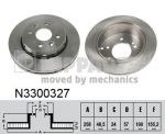 NIPParts N3300327 тормозной диск на KIA SHUMA II (FB)