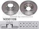 NIPParts N3301109 тормозной диск на OPEL MOVANO B фургон