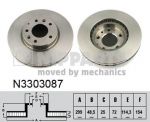 NIPPARTS Диск тормозной MAZDA 6 07> передний вент. (G33Y3325X, N3303087)