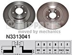 NIPParts N3313041 тормозной диск на MAZDA CX-5 (KE, GH)