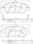 NIPPARTS Колодки тормозные HYUNDAI SANTA FE (CM)/(SM) 05-/KIA SORENTO (XM) 09- передние (58101-2BA10, N3605051)
