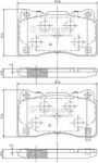 NIPParts N3607021 комплект тормозных колодок, дисковый тормоз на OPEL INSIGNIA