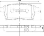 NIPPARTS Колодки торм. MAZDA MPV 06- / CX-7 07- зад. (L2Y72648Z, N3613024)