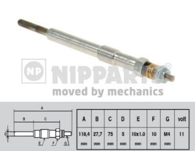 NIPParts N5718004 свеча накаливания на PEUGEOT 406 купе (8C)