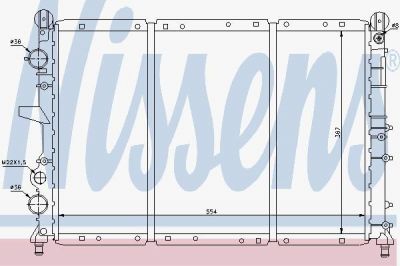 Nissens 61869 радиатор, охлаждение двигателя на FIAT TEMPRA S.W. (159)