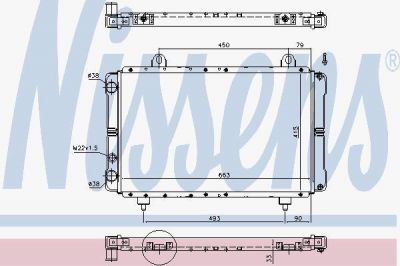 Nissens 63569 радиатор, охлаждение двигателя на FIAT DUCATO фургон (280)