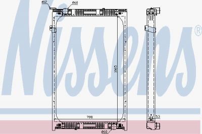 Nissens 67171 радиатор, охлаждение двигателя на SETRA Series 400