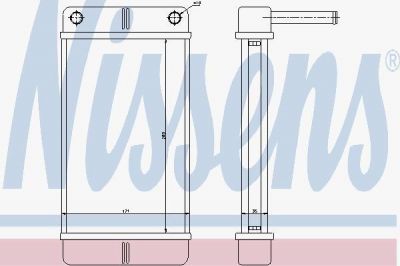 Nissens 71443 теплообменник, отопление салона на PEUGEOT BOXER автобус (230P)