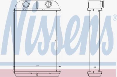 Nissens 71452 теплообменник, отопление салона на FIAT STILO (192)