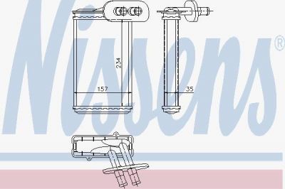 Nissens 73963 теплообменник, отопление салона на VW SCIROCCO (53B)
