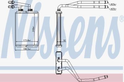 Nissens 73990 теплообменник, отопление салона на FIAT ULYSSE (179AX)