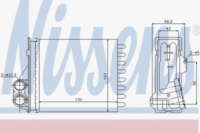 NISSENS Радиатор отопителя RENAULT LOGAN/DUSTER/SANDERO 1.2-2.0/1.5D 04- (76512)