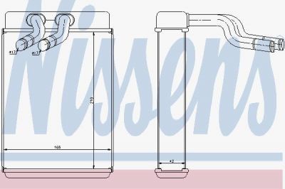 Nissens 77610 Радиатор отопителя HYUNDAI H1/STAREX 2.4/2.5TD 97-