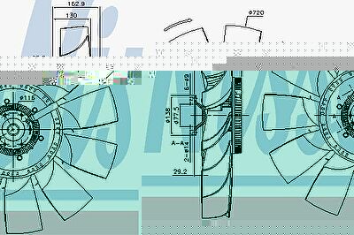 Nissens 86033 вентилятор, охлаждение двигателя на DAF CF 85