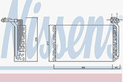 NISSENS 92170 Испаритель кондиционера (92170)