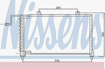Nissens 94015 конденсатор, кондиционер на MAZDA 626 III (GD)