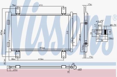 Nissens 940635 конденсатор, кондиционер на FIAT DUCATO автобус (244, Z_)