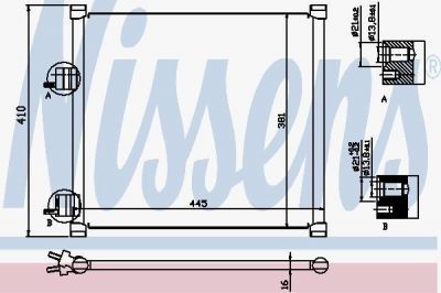 Nissens 94302 конденсатор, кондиционер на FORD KA (RB_)
