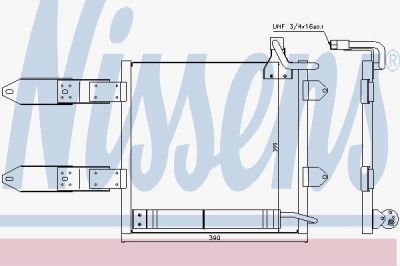 Nissens 94443 конденсатор, кондиционер на VW LUPO (6X1, 6E1)