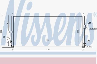 NISSENS Радиатор кондиционера NISSAN Almera (N16)/Primera (P12) all 00-07 (94616)