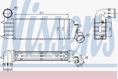 Nissens 96766 интеркулер на FIAT ULYSSE (179AX)