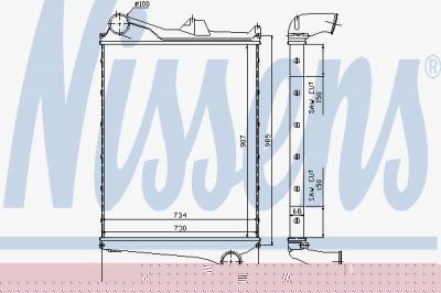 Nissens 97006 интеркулер на VOLVO FM 9