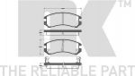 NK 222217 комплект тормозных колодок, дисковый тормоз на SUZUKI SWIFT II седан (AH, AJ)